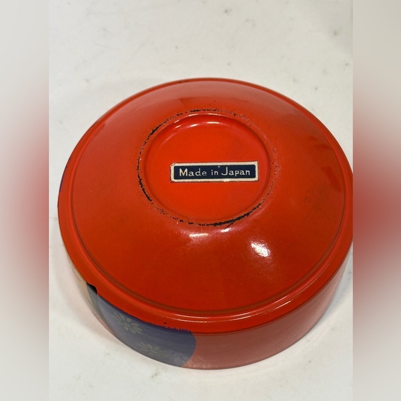 Vintage Japanese Lacquerware Geisha Bento Trinket Box - Picture 9 of 10